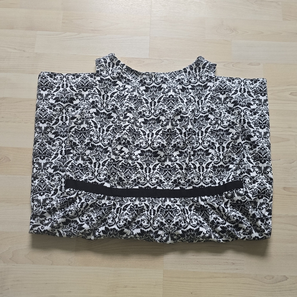 Loft Floral Fit Flare Mini Dress Size 10 Petite